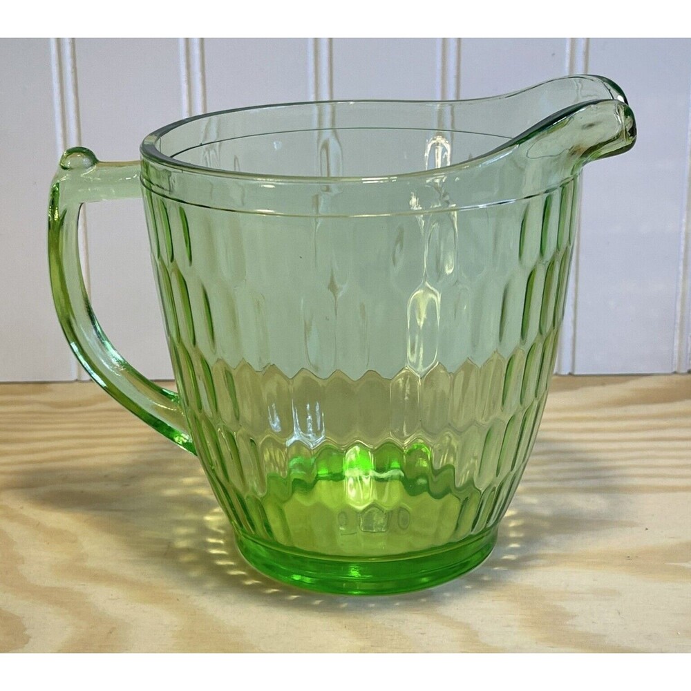 Teleflora 75 Years Anniversary 1934-2009 Green Glass Pitcher